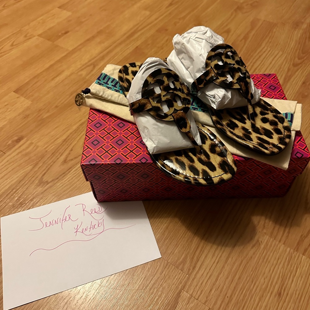Tory Burch Leopard 🐆Miller Sandals